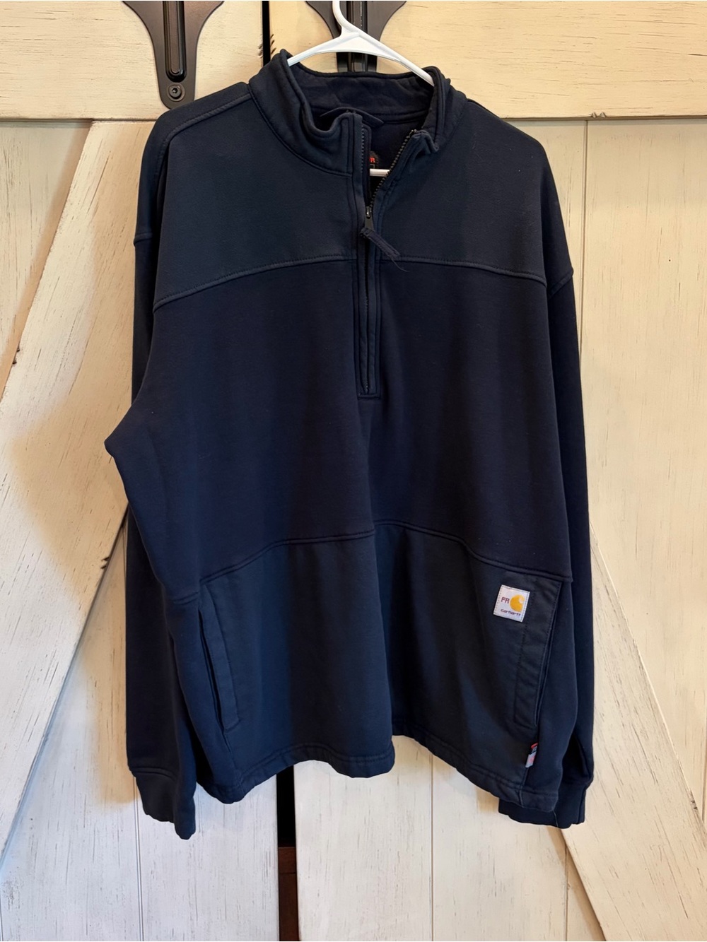 Carhartt FR Quarter Zip Sweatshirt Size 2XL Relaxed Fit